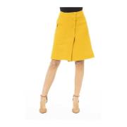 Jacob Cohën Midi Skirts Yellow, Dam