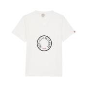 Ines De La Fressange Paris Aurore V-ringad T-shirt khaki White, Dam