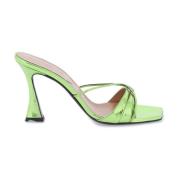 D'Accori High Heel Sandals Green, Dam