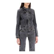 Y/Project Denim Jackets Gray, Dam