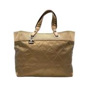 Chanel Vintage Pre-owned Canvas chanel-vskor Yellow, Dam