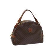 Celine Vintage Pre-owned Canvas handvskor Brown, Dam