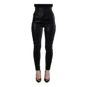 Dolce & Gabbana Slim-fit Trousers Black, Dam