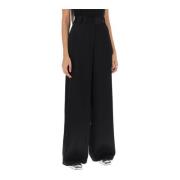 Jil Sander Wide Trousers Black, Dam