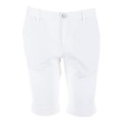 Alberto Vita Bermuda Shorts White, Herr