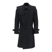 Burberry Single-Breasted Coats Black, Herr