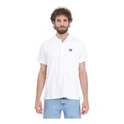 Tommy Jeans Polo Shirts White, Herr