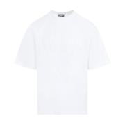 Jacquemus Vit Typo T-shirt White, Herr
