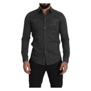 Gianfranco Ferré Casual Shirts Gray, Herr