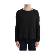 Costume National Round-neck Knitwear Gray, Dam