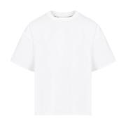 Bottega Veneta Dubbellager Randig Bomull T-shirt White, Dam