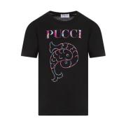 Emilio Pucci T-Shirts Black, Dam
