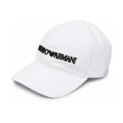 Emporio Armani Stilig Bianco Hat för Män White, Herr