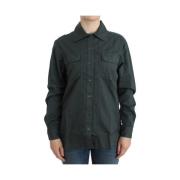 Roberto Cavalli Gray button down shirt Gray, Dam