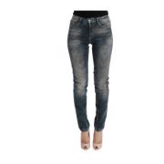 Roberto Cavalli Chic Blå Tvätt Slim Fit Jeans Blue, Dam