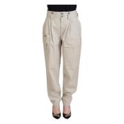 Dolce & Gabbana Wide Trousers Beige, Dam