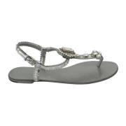 Dolce & Gabbana Flat Sandals Gray, Dam