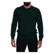 Dolce & Gabbana Round-neck Knitwear Green, Herr