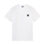 Stone Island Kortärmad T-shirt (Vit) White, Herr