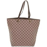 Gucci Vintage Pre-owned Canvas totevskor Brown, Dam