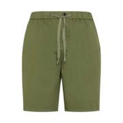 Sun68 Dragsko Solid Bermuda Shorts Green, Herr
