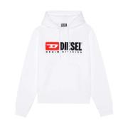 Diesel Hoodies White, Herr