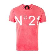 N21 T-Shirts Pink, Herr