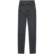 Anine Bing Slim-fit Jeans Gray, Dam