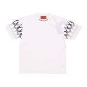 Vision OF Super Flames Tee Streetwear T-shirt White, Herr
