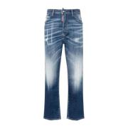 Dsquared2 Cropped Jeans Blue, Dam