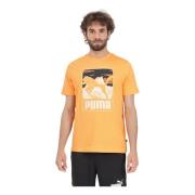 Puma T-Shirts Orange, Herr