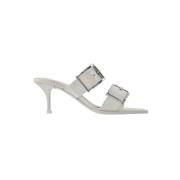 Alexander McQueen Läder sandaler White, Dam