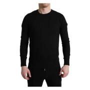 Dolce & Gabbana Round-neck Knitwear Black, Herr