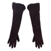 Dolce & Gabbana Gloves Purple, Dam