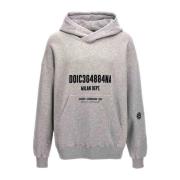 Dolce & Gabbana Oversized Italiensk Sweatshirt Gray, Herr