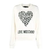 Love Moschino Hoodies White, Dam