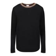 Paul Smith Mysig Merinoull Sweatshirt med Artist Stripe Motiv Black, D...