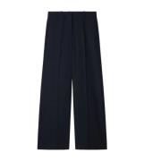 Off White Wide Trousers Blue, Dam