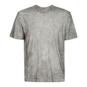 Ten C Pärlgrå Bomull T-shirt med Logotyp Gray, Herr
