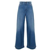 Max Mara Weekend Wide Jeans Blue, Dam