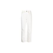 Moncler Straight Jeans White, Dam