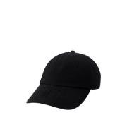 Burberry Svart Applique Cap - Syntetisk - Läder Black, Unisex