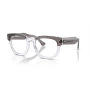 Ray-Ban Crystal Grey Eyewear Frames Mega Hawkeye Gray, Unisex