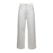 Jacquemus Straight Jeans White, Dam