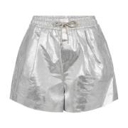 Co'Couture Snygga Läder Crackle Shorts & Knickers Gray, Dam