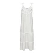 Co'Couture Boho Spetsklänning Off White White, Dam