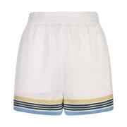 Casablanca Vita silke tennis shorts White, Dam