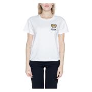 Moschino Dam T-shirt Vår/Sommar Kollektion White, Dam