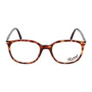 Persol Fyrkantiga Ramglasögon Brown, Unisex