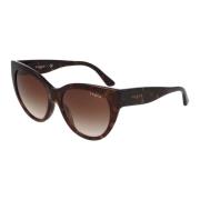 Vogue Trendiga Cat Eye Solglasögon Brown, Dam